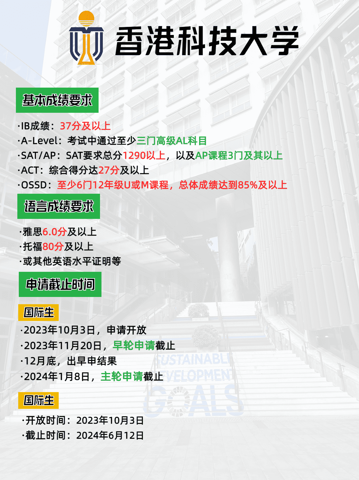 2024年香港科技大學(xué)本科申請要求、申請時間，別錯過了申請哦